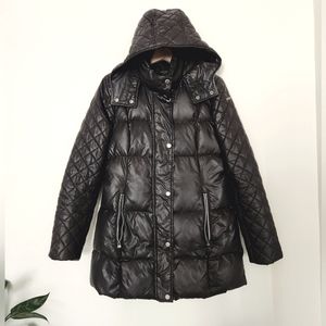 Andrew Marc Black Down Puffer Jacket  Coat